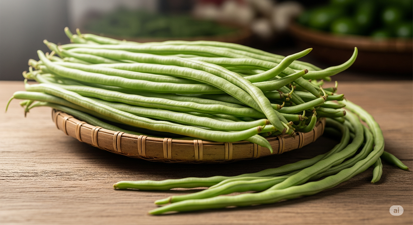 Green long beans (सफेद बरबट्टी)