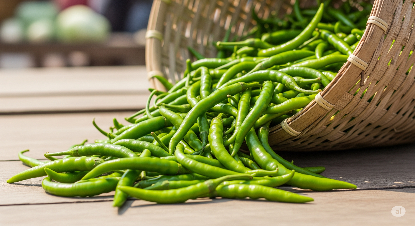 Green chilli (हरी मिर्च)